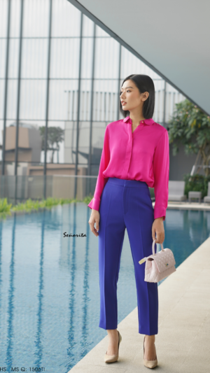 Quần tây căn bản xanh tím