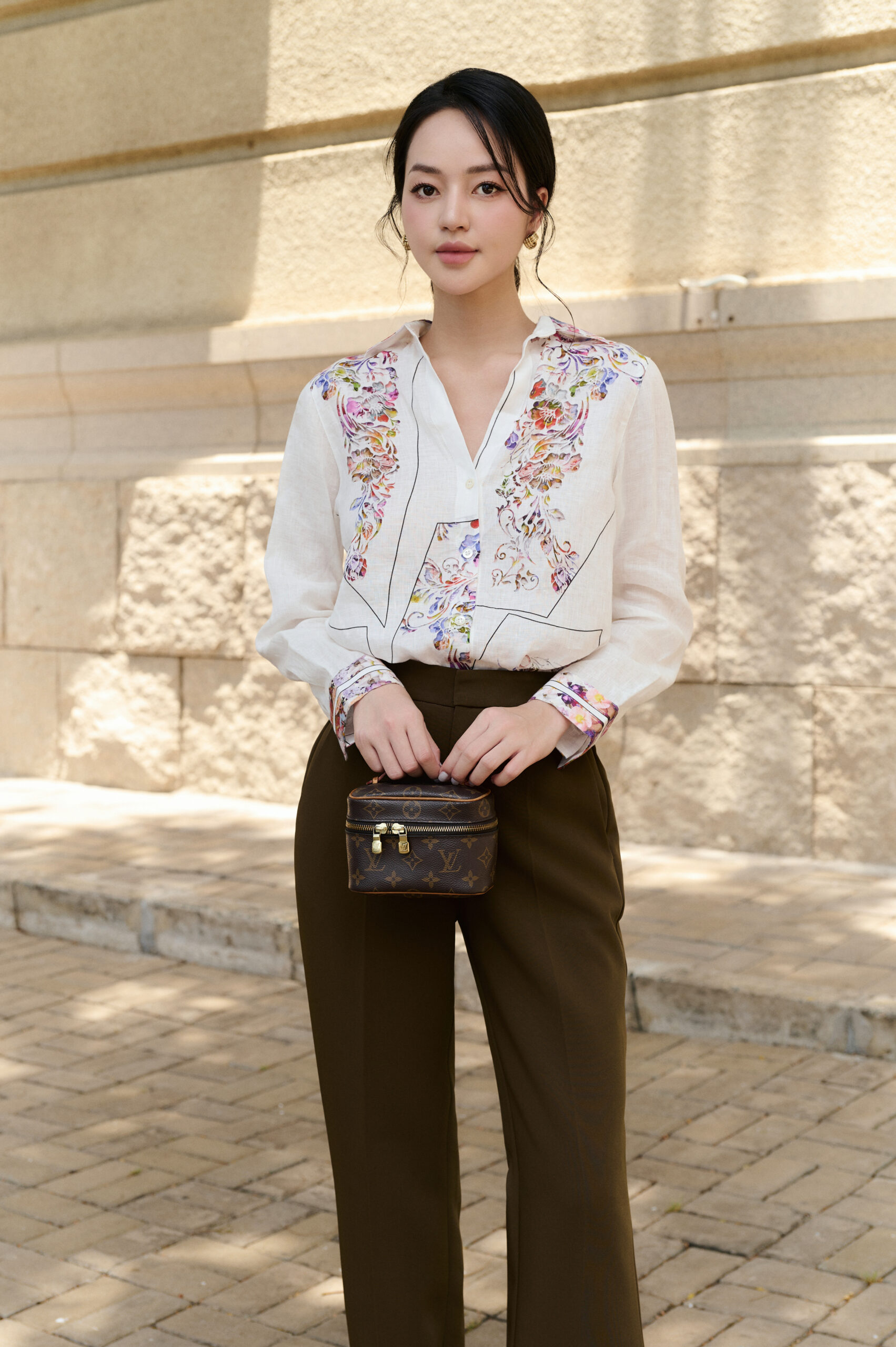 Áo sơmi họa tiết linen - Hình ảnh 3