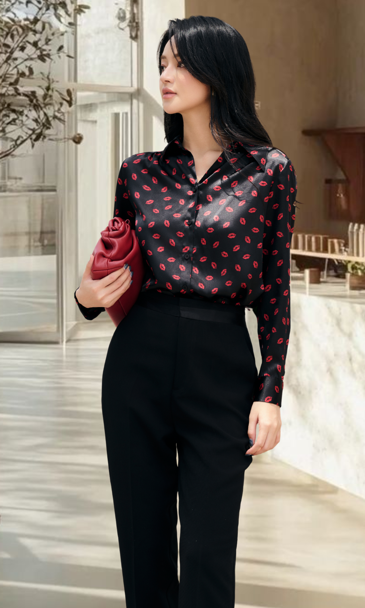 Quần tây phối lưng - Hình ảnh 2