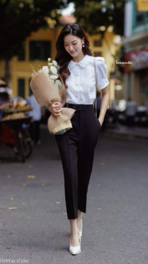 Quần tây căn bản đen 1 nút