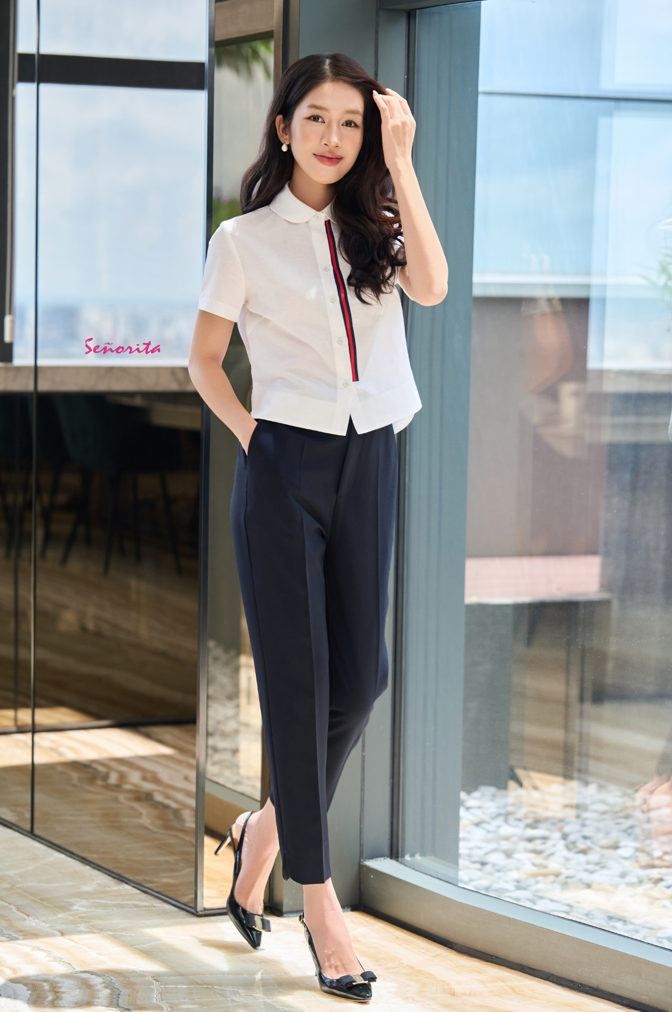 Áo sơmi tay ngắn linen - Hình ảnh 4