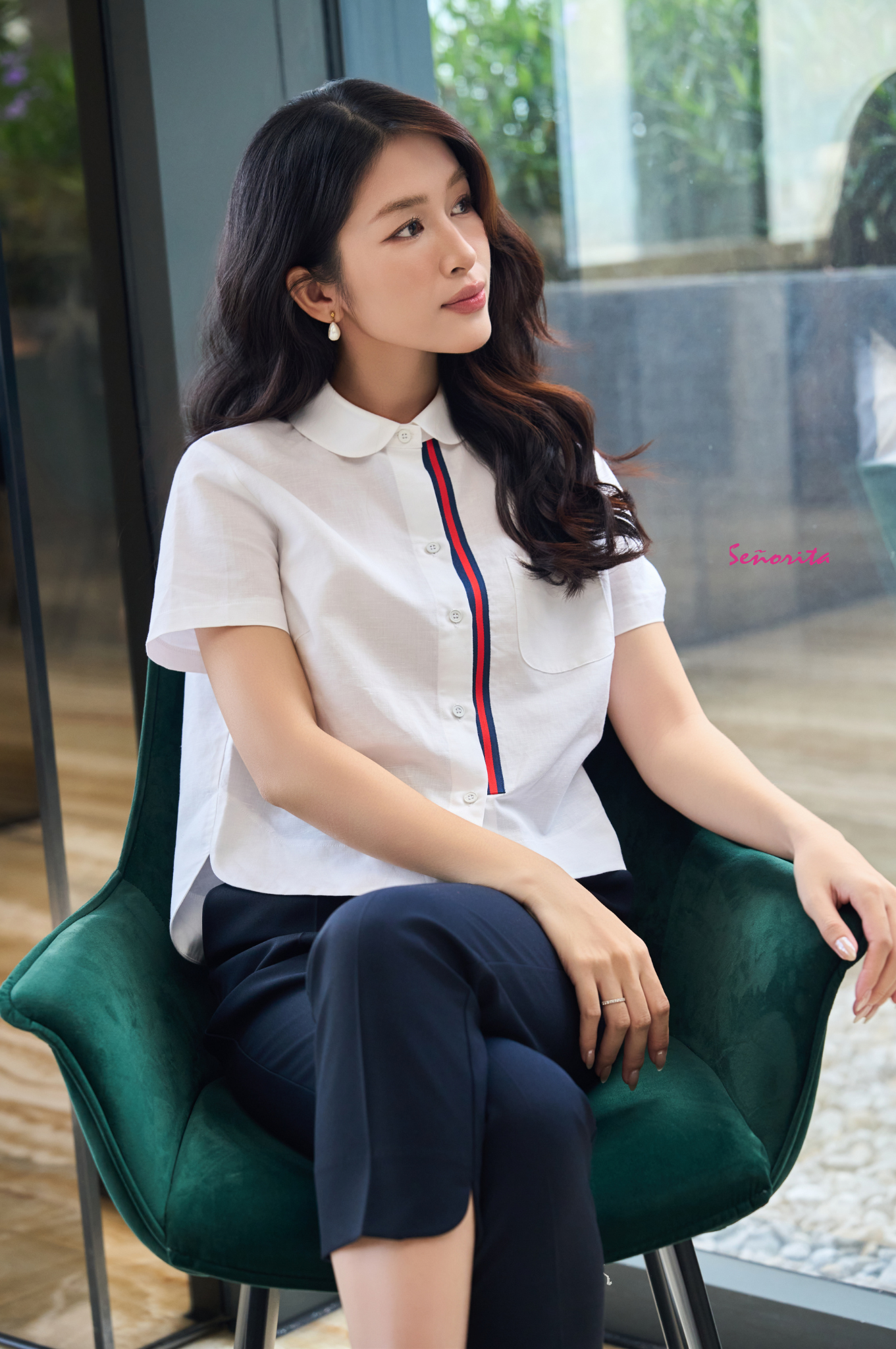 Áo sơmi tay ngắn linen - Hình ảnh 5
