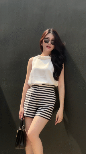 Áo kiểu cột nơ sau
