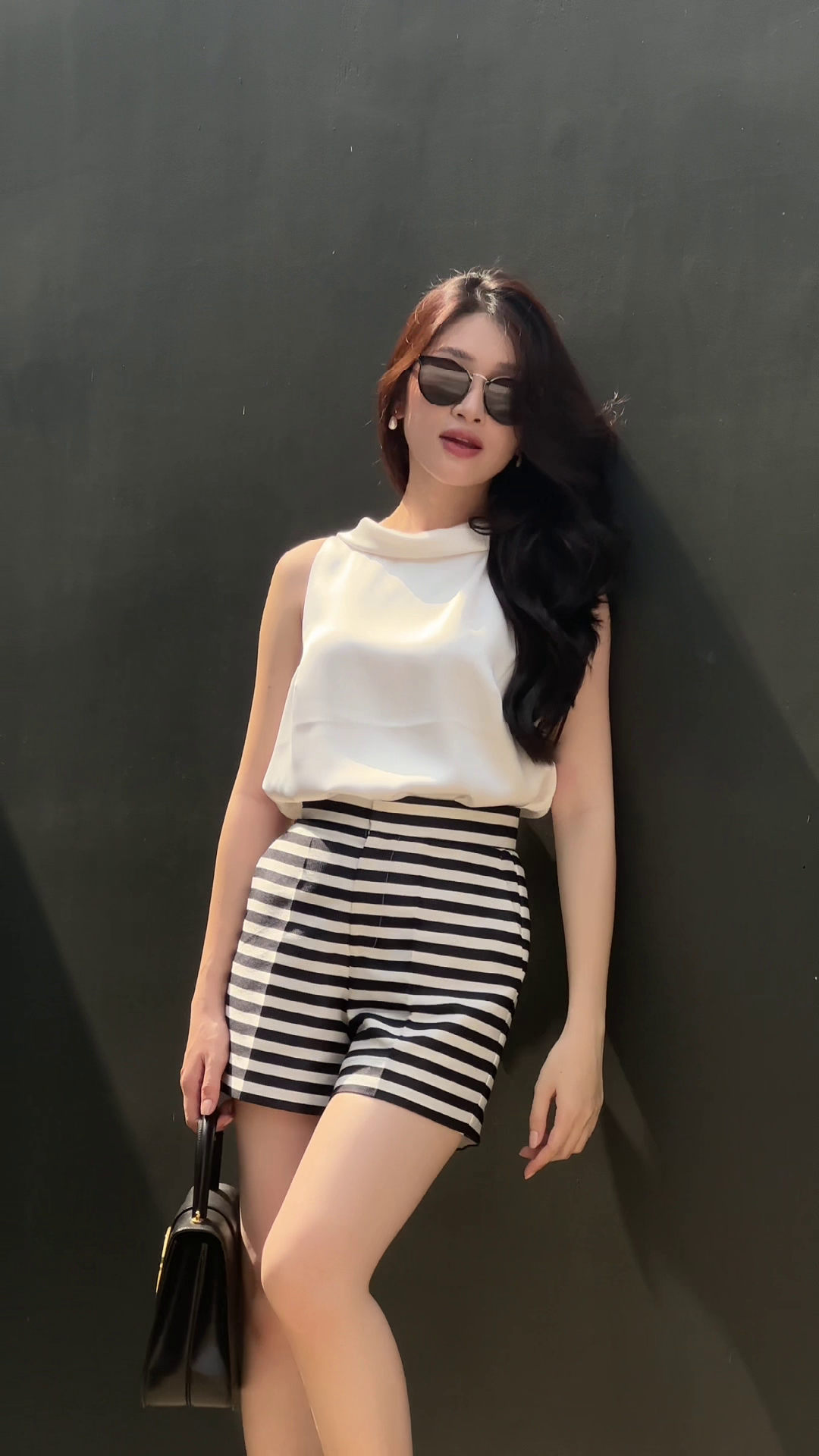 Áo kiểu cột nơ sau