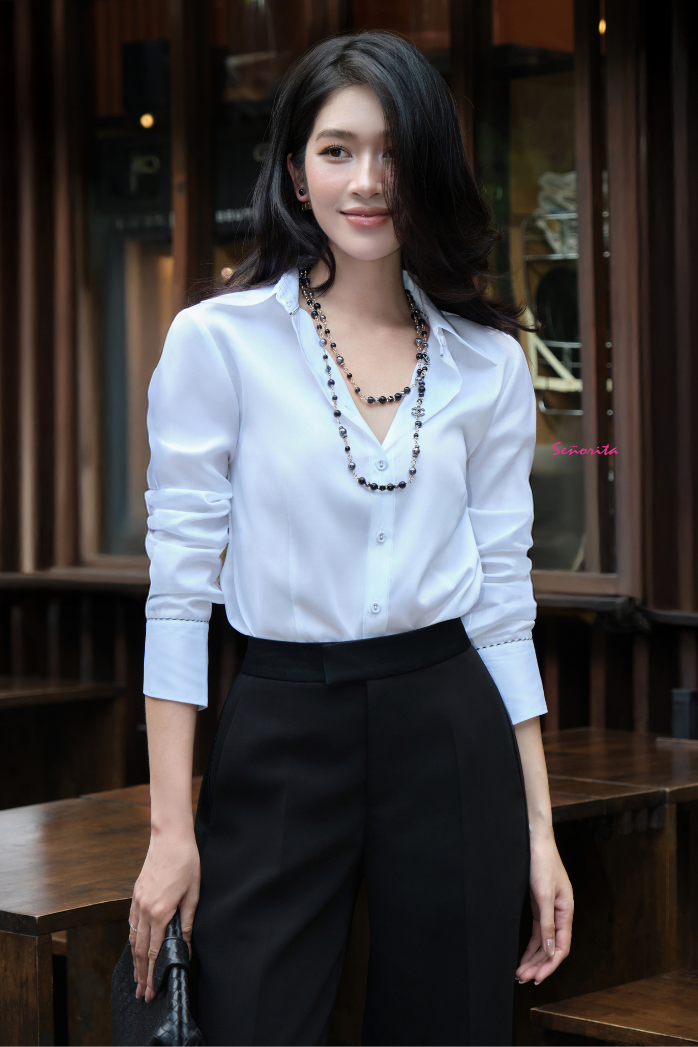 Quần ống suông phối sườn - Hình ảnh 13