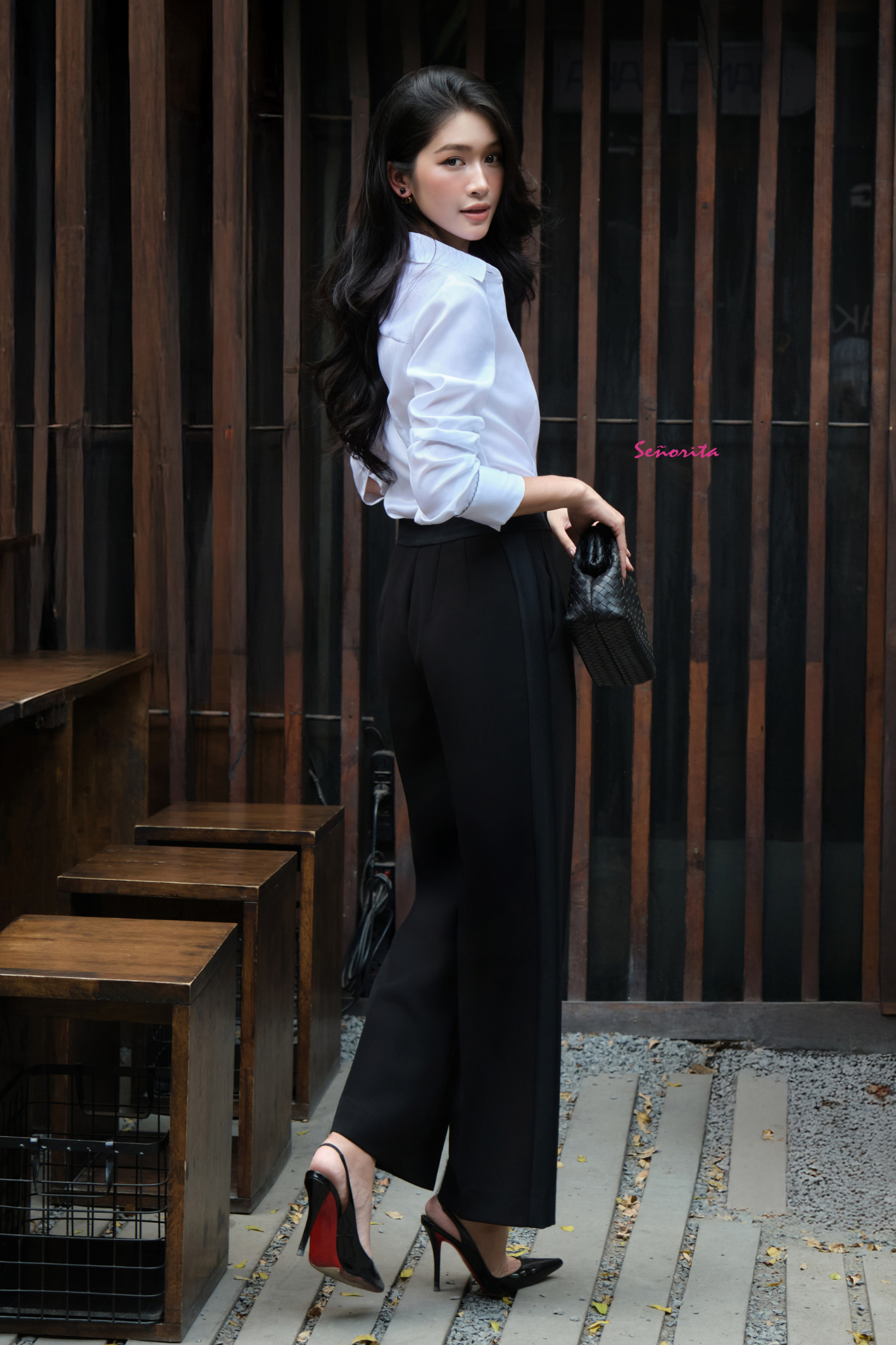 Quần ống suông phối sườn - Hình ảnh 12