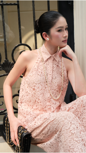 Áo ren hồng